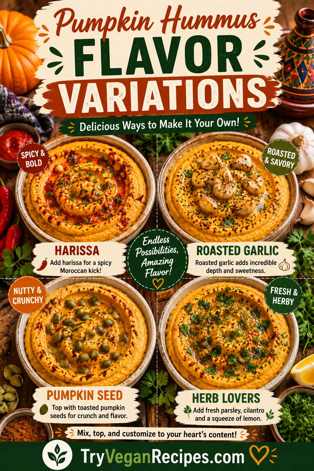 hummus recipe flavor variations guide